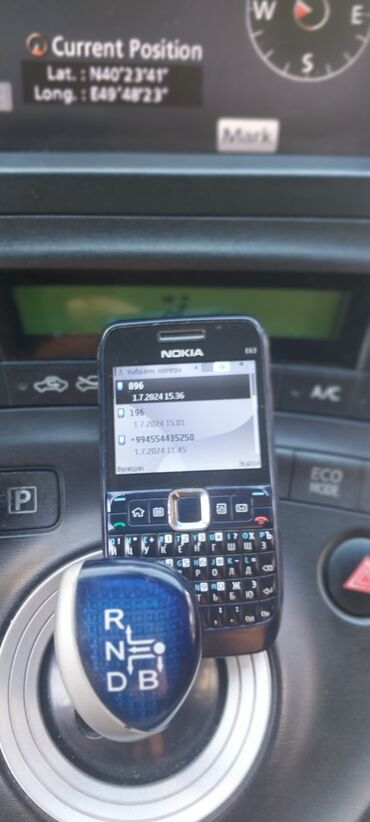 mini telfon: Nokia E63, rəng - Qara, Düyməli