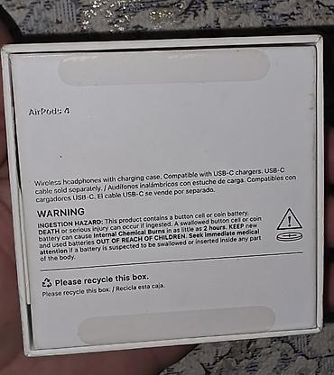4 luk kabel: AirPods 4 simsiz qulaqlıqlar – şarj qabı ilə - Model: AirPods 4 — 1