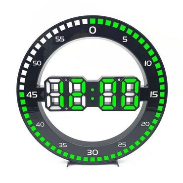 керамические часы: 3D светодиодный цифровые настенные часы электронные ночные светящиеся