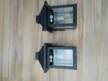 fenjeri za terasu: Solarne zidne lampe sa senzorom pokreta – set od 2 komada - Napajanje — 2