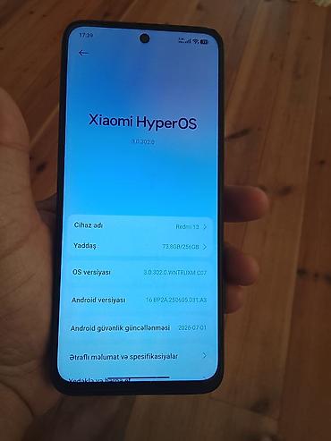 sirvan masin: Redmi 13, 256 GB, rəng - Qara, İki sim kartlı — 7