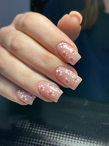 Маникюр, педикюр: Ремонт сломаных ногтей, Снятие, Выравнивание, Маникюр, Услуга в 4 руки, С выездом на дом — 2