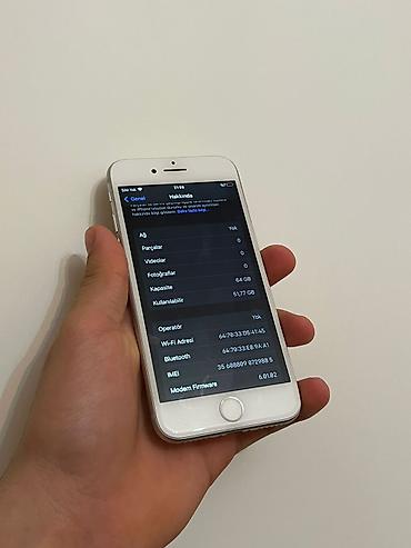 Apple iPhone: IPhone 8, 64 GB, Barmaq izi — 8