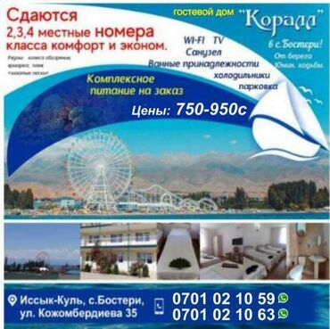 Иссык-Куль 2025: Номер, Коралл Бостери, Парковка, стоянка, Охраняемая территория