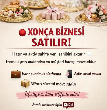 Готовый бизнес: Xonça by SoliTa – Hazır və gəlir gətirən xonça biznesi satılır! ✨ — 2