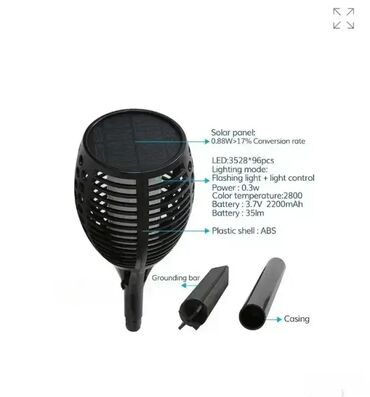 Baštenska rasveta: *** AKCIJA *** 0818 Dekorativna baštenska solarna LED lampa; — 12