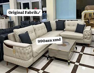kuxna stol stul divan: Original fabrik istehsalı künc divan dəsti. - Model: L formalı künc — 1