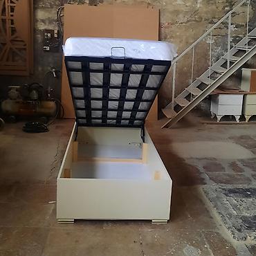 Çarpayılar: Tək nəfərlik qaldırılan bazalı çarpayılar - Ölçü: təxmini 90x190 sm — 6