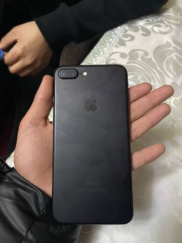 iphone 7 plus price in kyrgyzstan: IPhone 7 Plus, Б/у, 256 ГБ, Черный, Чехол, 94 %