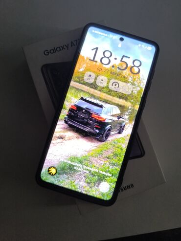 меняю телефон на велосипед: Samsung Galaxy A73 5G, Колдонулган, 128 ГБ, түсү - Кара, 2 SIM