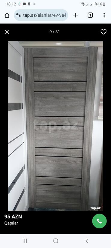 Otaq qapıları: Hazır hər növ və hər öıçüdə keyfiyyətli otaq qapıları. Ünvan binə — 6