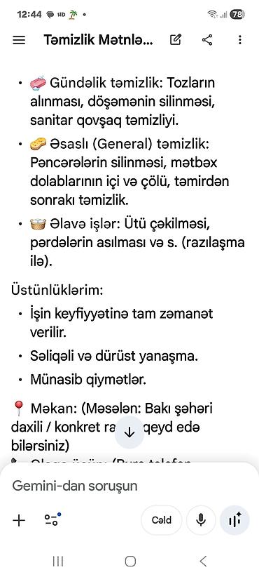 фильтр для воды баку: Peşəkar ev/ofis təmizlik xidməti Xidmətlər: - Gündəlik təmizlik — 1