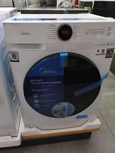 Стиральная машина Midea, фронтальная загрузка, загрузка до 8 кг