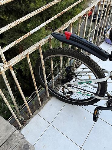 velosiped: Şəhər/dağ tipli “URAN” velosiped - Rəng: ağ-yaşıl-qara - Çərçivə — 4