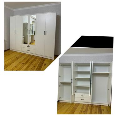 Dolablar: Yeni, Açılan, 3 qapılı Düz dolab, Qarderob, paltar dolabı, Azərbaycan — 23