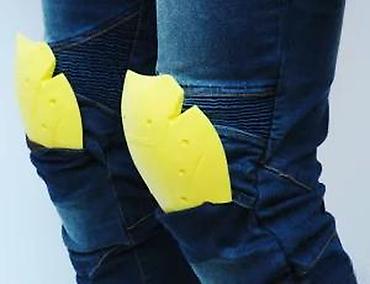 Farmerke: Muške biker farmerke – tamno plavi teksas - Stil: biker/karirano — 23