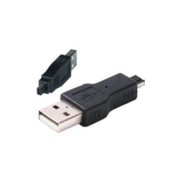 Другие аксессуары для компьютеров и ноутбуков: Адаптер Mini-USB 4pin Male to USB A Male