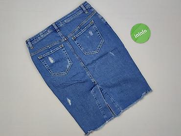 niebieski jeansy: Zara, Spódnica damska, rozmiar M — 3