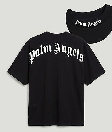 nike tech fleec: Мужская футболка, L, Palm Angels, Б/у, цвет - Черный — 1