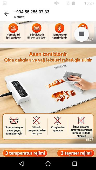 Ütüləmə lövhələri: Çoxfunksiyalı elektrikli isitmə lövhəsi - Yeməkləri isti saxlayan — 1