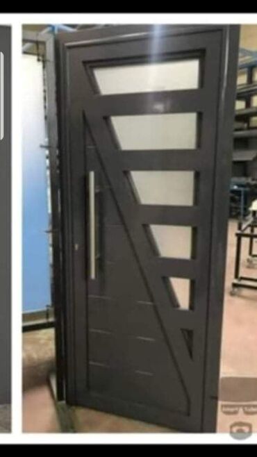 Giriş qapıları: Ofis üçün Yeni Giriş qapısı Zamok ilə, Pulsuz quraşdırma, Ünvandan götürmə, Pulsuz çatdırılma, Ödənişli çatdırılma — 24