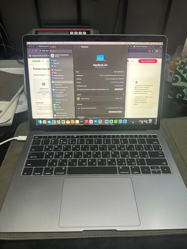 macbook air 2014: Ноутбук, Apple, 8 ГБ ОЗУ, Intel Core i5, 13.3 ", Б/у, Для работы, учебы, память SSD