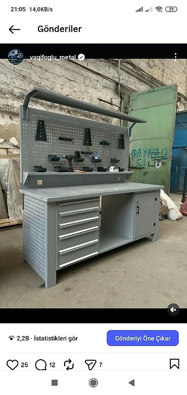 Avtoservis avadanlıqları: Metall ustalarına və servis mərkəzlərinə uyğun komplekt iş stolu və — 5