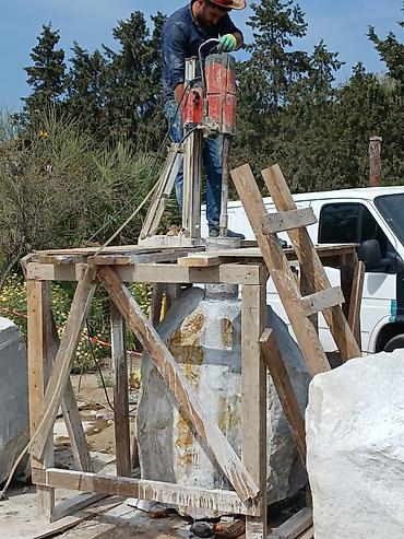 Beton işləri: Beton kəsmə və deşmə xidməti - Armaturlu beton, dəmir-beton, daş və — 10