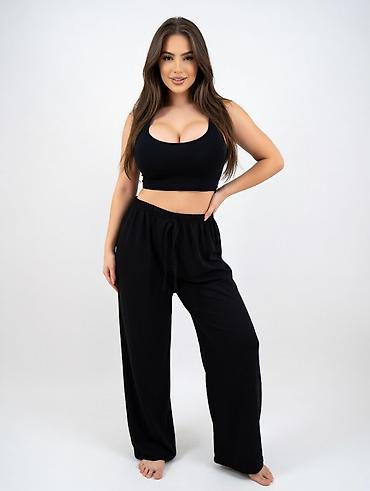 alt paltarları: Qadınlar üçün ev geyimləri və pijama dəstləri - Bənövşəyi rəngdə — 3