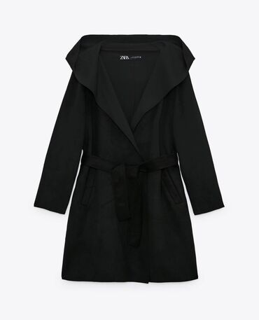 пальто zara: Пальто Zara, S (EU 36), цвет - Черный