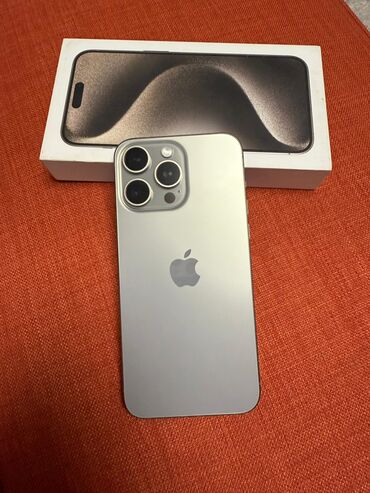 айфон 14 про бу цена бишкек: IPhone 15 Pro Max, Колдонулган, 512 ГБ, Natural Titanium, Куту, 86 %
