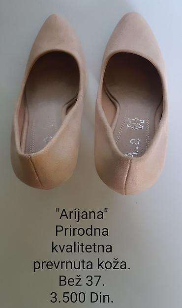 Salonke: Ženske salonke “Arijana” – bež, veličina 37 - Materijal: prirodna — 3