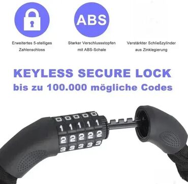 Dodaci za bicikl: *** AKCIJA *** #1733 Lanac za osiguranje od krađe bicikla, motocikla — 3