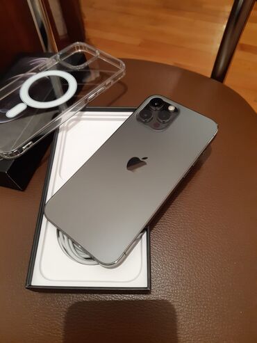 ıphone 12: IPhone 12 Pro Max | 128 GB Graphite | Simsiz şarj, Face ID