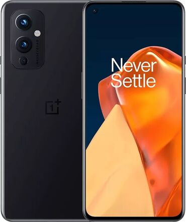 телефоны 1000сом: OnePlus 9, Б/у, 128 ГБ, цвет - Черный, 2 SIM