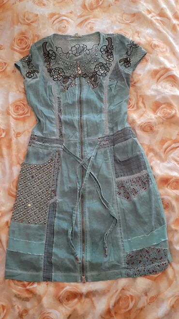 платье даром: Платье (полный замок) джинсовая варенка цвет хакки обменяю на порошок