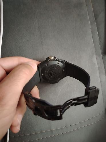 Aksesuarlar: İşlənmiş, Qol saatı, Hublot, rəng - Qara — 3