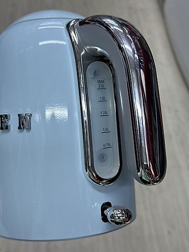 kettle: Электрический чайник UAKEEN, голубой - Объем: до 2,0 л (шкала на — 1