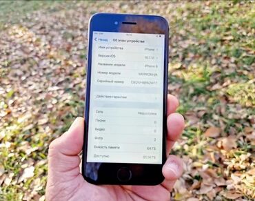 Apple iPhone: IPhone 8, Б/у, 128 ГБ, Черный, Чехол, 100 % — 15