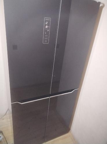 Dörd qapılı, “French Door” tipli soyuducu - Rəng: qara şüşə effektli