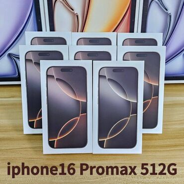 Apple iPhone: IPhone 16 Pro Max, Rose Gold, Barmaq izi, Face ID, Sənədlərlə