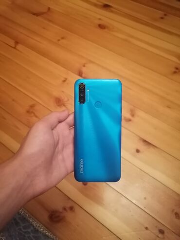 телефон fly сенсорный андроид: Realme C3, 32 GB, rəng - Göy, Barmaq izi