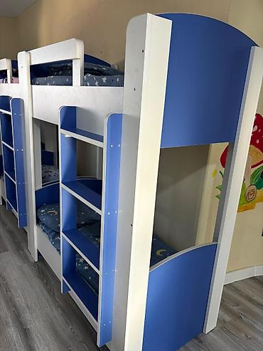 ikinci əl yatağ: Oğlan və qız üçün, İşlənmiş, Çarpayı, Matras ilə, Siyirməsiz, Laminat — 2