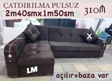 kim mebel: Угловой диван, Раскладной, С подъемным механизмом