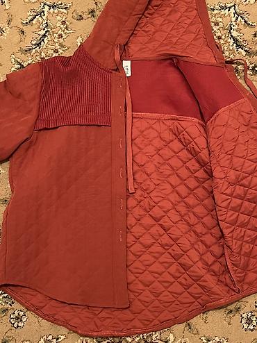 lining flex: Стёганая куртка-рубашка с капюшоном, терракотового цвета — 4