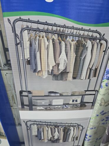 Кронштейны, стойки: Кронштейн Для одежды, Материал: Металл, На колесах, Новый — 10