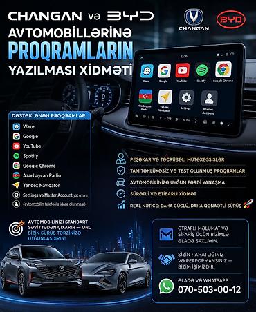 changan adaptor: CHANGAN və BYD avtomobillərinə proqram yazılması xidməti (tuning və — 1