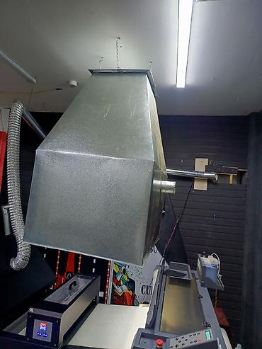 lazerli printer: Sənaye tipli havalandırma/egzoz başlığı - Material: sinklənmiş metal — 1