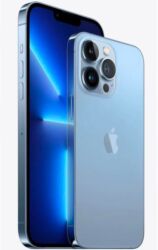 айфон 13про новый: IPhone 13 Pro, Колдонулган, 256 ГБ, Sierra Blue, Заряддоочу түзүлүш, Коргоочу айнек, Каптама, 78 %
