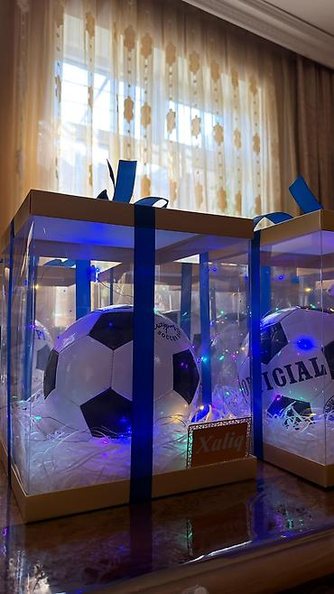футбольный мяч: Hədiyyəlik futbol topu kompozisiyası - Tərkib: Klassik qara-ağ futbol — 2